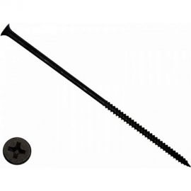 Саморез КРЕП-КОМП черный, универсал., 4,8х152, 10 шт. чм152мф 