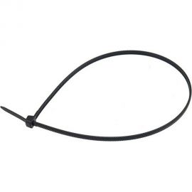Нейлоновая хомут-стяжка с тройным замком REXANT 300x4,8 мм, черная, упаковка 100 шт. 67-1302 