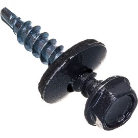 Кровельный саморез крепежная техника серый графит RAL 7024, 4.8х29 мм, 250 шт 420368 БК 