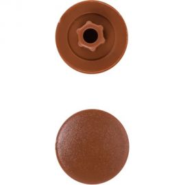 Заглушка под конфирмат ВИРТУОЗ коричневая, 50 шт. 43351 