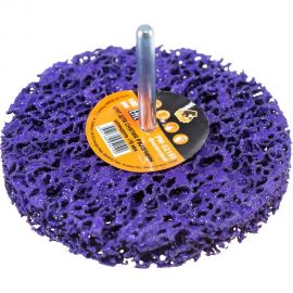 Круг для снятия ржавчины на шпинделе фиолетовый (6х100 мм) Русский Мастер РМ-52190 