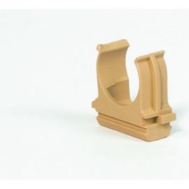 Крепеж-клипса для труб Урал ПАК под светлое дерево, d25 мм, 10 шт. АТ-80125-010 