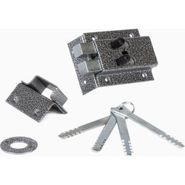 Накладной замок Делга Комаз ПХК прямоугольный ригель 4005 