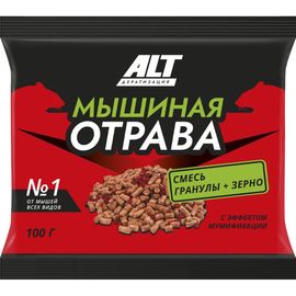 Мышиная отрава от мышей всех видов №1 ALT, 100 г 4607112040960 
