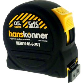 Рулетка Hanskonner 5x25+0,5м HK2010-01-5-25-1 