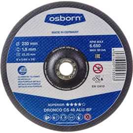 Диск отрезной по алюминию CS 46 ALU (230x1.9x22.23 мм) DRONCO 1233150100 