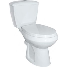 Унитаз-компакт Оскольская керамика Элисса Standart нижняя подводка, косой выпуск, 1 режим, сиденье ПП ОК 424793 