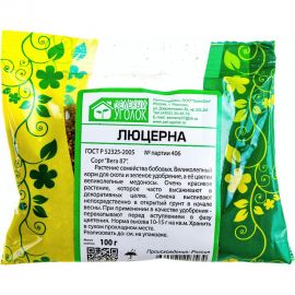 Семена Зеленый уголок Люцерна, 0.1 кг 4660001293564 