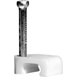 Плоская скоба для кабеля Невский Крепеж Б12 мм 50 шт. 800458 