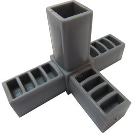 Пластиковый соединитель для трубы ПилотПро 25х25 мм, 4-пал., смежн. 16516 