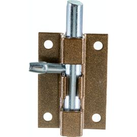 Прямоугольная задвижка Левша ШП-40 коричневый/цинк У1-2649.КМЦ 