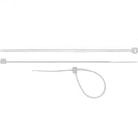 Хомуты-стяжки СИБИН белые ХС-Б, 2.5 х 160 мм, 100 шт, нейлоновые, 3786-25-160 
