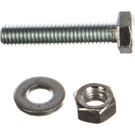 Болт с гайкой и шайбой Метизный двор цинк м6х30мм, 10 шт. 4607173901729 