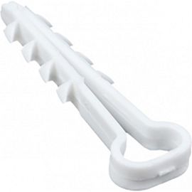 Дюбель-хомут АБК-СИЛА плоский (5-10) белый 100 шт. 11760103 