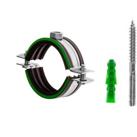 Комплект MAYER сантех. хомут со шпилькой 10x100 и дюбелем д/труб Ф200 (195-205 мм), гайка М10, 1 шт. 14 2000 1 