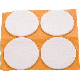 Подкладка ЕВРОПАРТНЕР фетр, бел. 35мм 12шт. 6 9186 2 