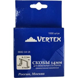 Скобы для мебельных степлеров vertextools 14 мм 0042-14-14 