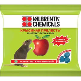 Средство от грызунов ALT Крысиная прелесть, восковой брикет, аромат ветчина, 100г 4607060891188 