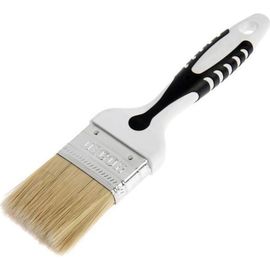 Кисть DECOR Black White универсальная 35х15мм, светлая смешанная щетина, 2К ручка 880-035 