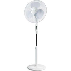 Вентилятор BRAYER 3 скорости, 3 лопасти, регулировка уровня наклона, 40 Вт, основание 60см, 4961BRR-WH BR4961WH 