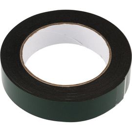 Двухсторонняя клейкая лента REXANT черная, вспененная ЭВА основа, 25 мм, ролик 5 м 09-6125 