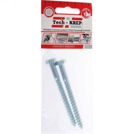 Сантехнический болт DIN 571 оцинкованный 8х60, 2шт - пакет Tech-Krep 102588 