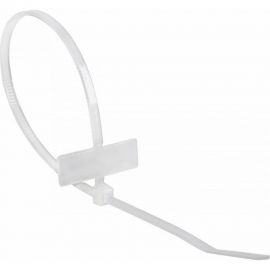 Хомут под маркер REXANT nylon 200 мм 100 шт белый 07-0206 