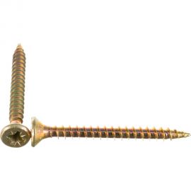 Универсальный саморез по дереву КрепСтройГрупп 5х50 желтый цинк, 150 шт. 145448 