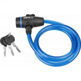 Тросовый замок Зубр Профессионал 3 ключа в комплекте длина троса 950 мм d 10 мм 37261-95 