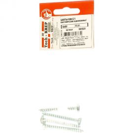 Сантехнический болт DIN 571 оцинкованный 6х50, 4шт - пакет Tech-Krep 102581 