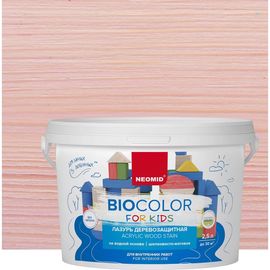 Лазурь розовая Neomid Bio Color For Kids 2,5 л Н-BCFK-2,5/розов 