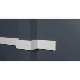 Стеновой молдинг Decor-Dizayn ударопрочный влагостойкий под покраску 40Х10Х2000 мм DD620 