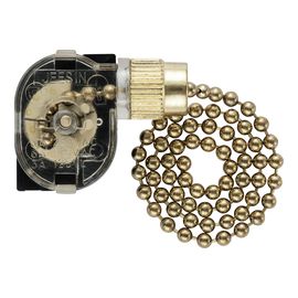 Выключатель duwi цепочка-металл 2А, цвет: золото 24463 9 