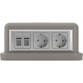 Напольная башенка DKC BUS 12 модулей, серый 09070 