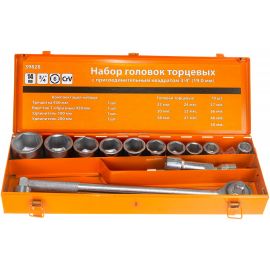 Набор головок АвтоDело 3/4 22-50 мм 14 предметов 39828 13055:5005 