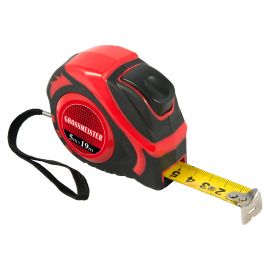 Рулетка GROSSMEISTER АВТОСТОП 7,5м/25мм, обрезиненная 009004003 