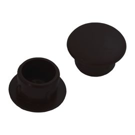 Декоративная заглушка Tech-Krep 10 мм черная 35 шт - пакет 108876 