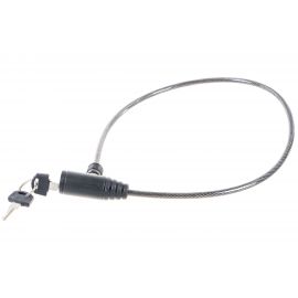 Тросовый замок Зубр Стандарт 2 ключа в комплекте длина троса 650 мм d мм 37269-65 