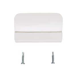 Балконная ручка Агат пластик, с саморезами с буром, белая 4005.07 