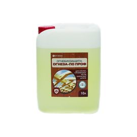 Огнезащитная водорастворимая пропитка ОГНЕЗА-ПО-ПРОФ бесцветная, канистра 10 л 12 кг 105095 