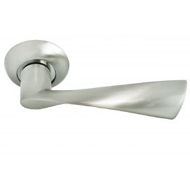 Дверная ручка RUCETTI RAP 1 SN, цвет-бел. никель 9008764 