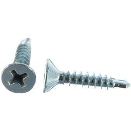 Оконный саморез Госкреп белые, сверло, 3.9х19 мм, 500 шт., пластиковый контейнер, 280 мл 1-0021670 