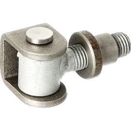 Воротная петля с приварной скобой и приварной гайкой GAH ALBERTS сталь, 65x37x30 мм 418304 