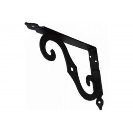 Фигурный кронштейн для полок MFK-TORG 150х125мм 2.5мм черный SB-44 К-31 