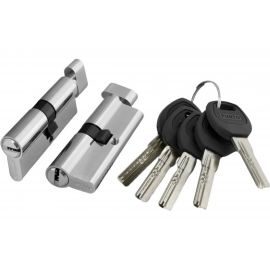 Цилиндровый механизм с вертушкой PUNTO A202/60 mm 25+10+25 SN мат. никель 5 кл. 30231 