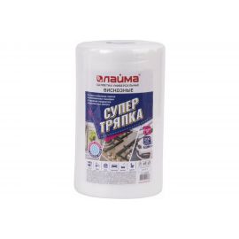 Универсальные салфетки ЛАЙМА ""Супер тряпка"" в рулоне, 200 шт., 23х25 см, вискоза, 40 г/м2 605488 