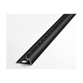 Профиль окантовочный полукруглый алюминиевый ЛУКА 9 мм, 2,7 м, Черный УТ000013267 