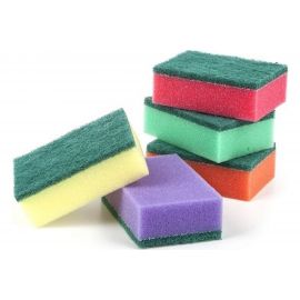 Губки для посуды 1-2-Pro МАКСИ 93х63х30 мм 5 шт ГПМ-5 