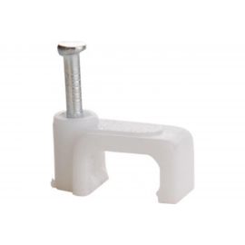 Скоба для кабеля, плоская Б 6мм, 50шт - пакет Tech-Krep 103656 