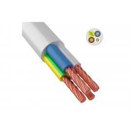 Провод ПВС ККЗ 4х1,0 кв.мм 100 м белый ГОСТ 01-8205-1 